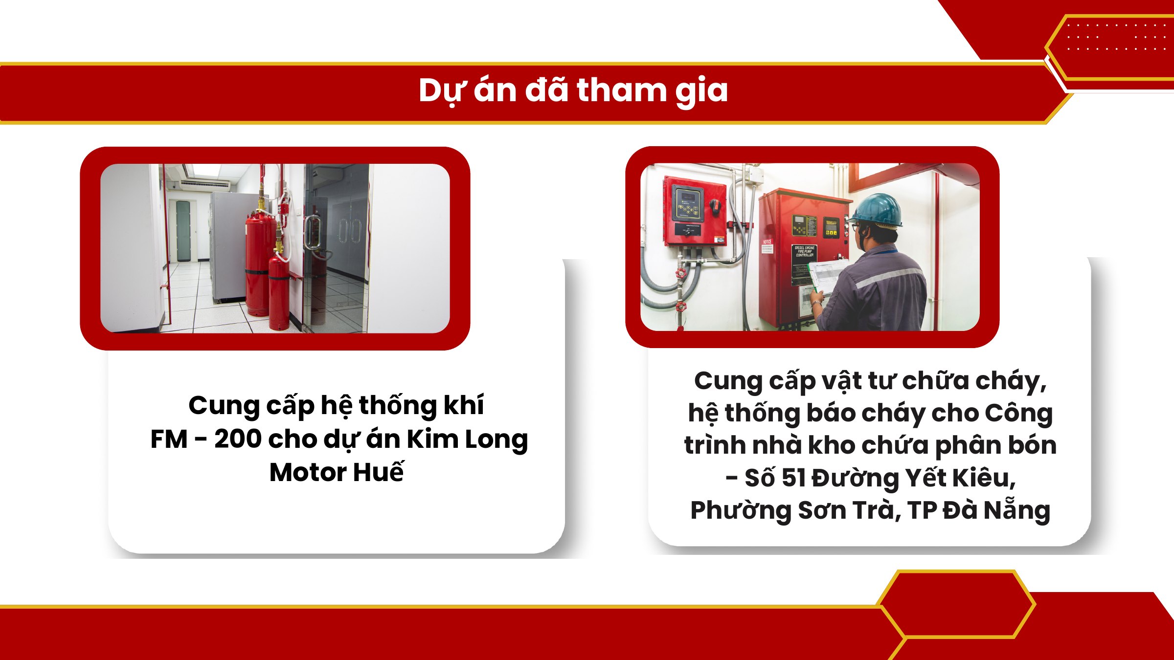 Các dự án PCCC đã tham gia
