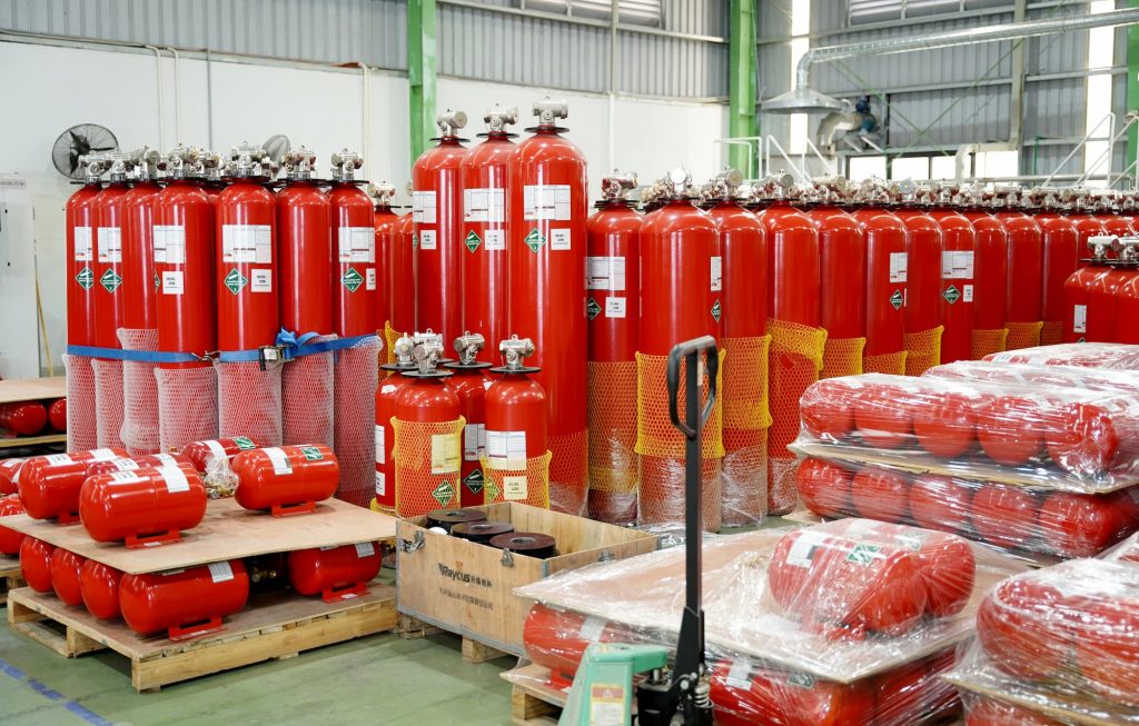 Kho thiết bị chữa cháy khí STEC-Vina