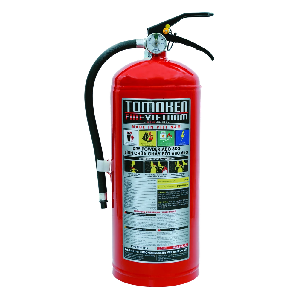 Bình bột ABC 6kg Tomoken