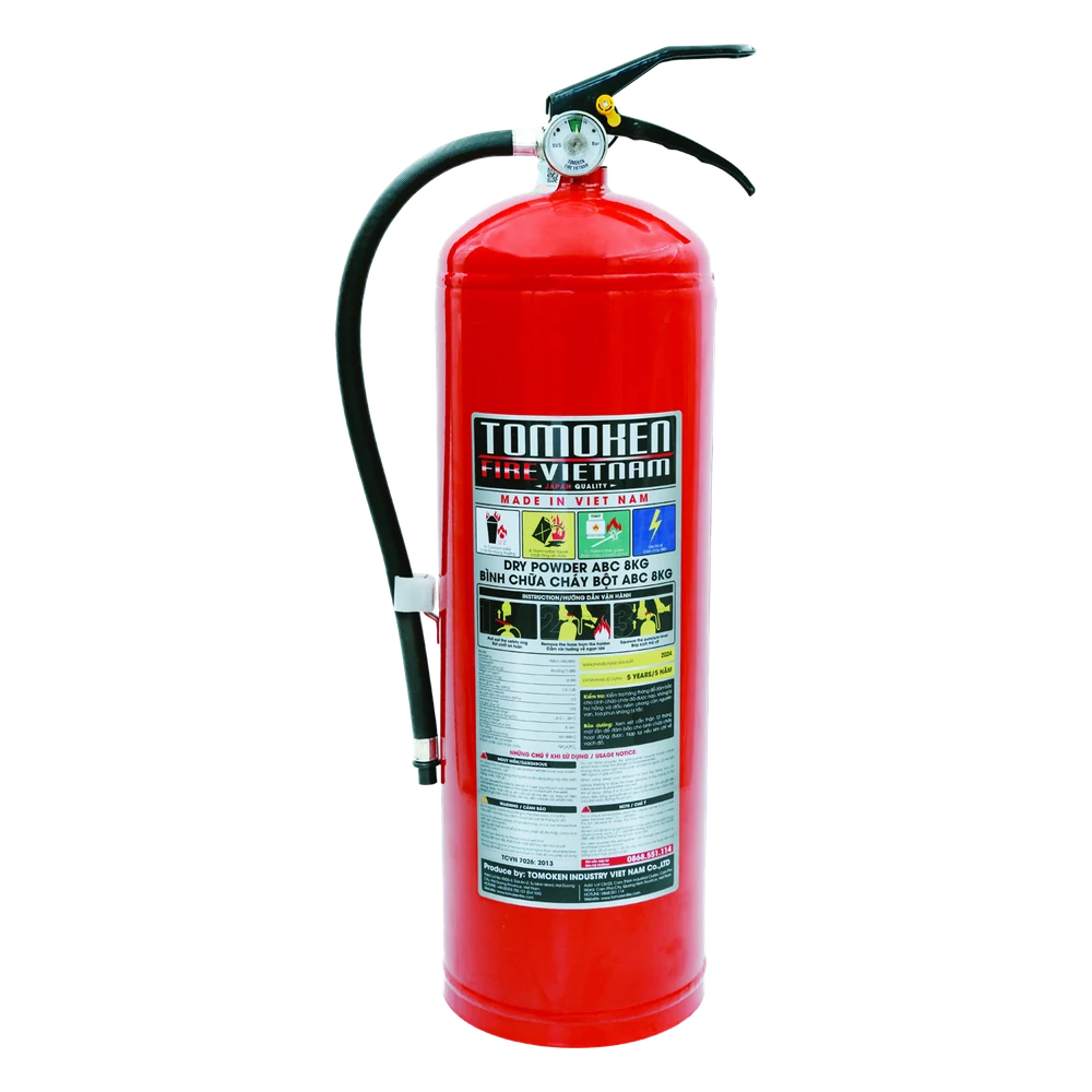 Bình bột ABC 8kg Tomoken